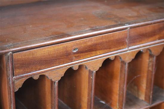 A Georgian mahogany architects cabinet W.99cm